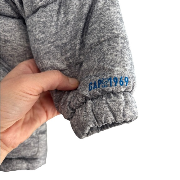 Baby Gap Jacket Toddler Gray Puffer Outdoor Winter Cold Primaloft 12-18 months - Picture 3 of 8